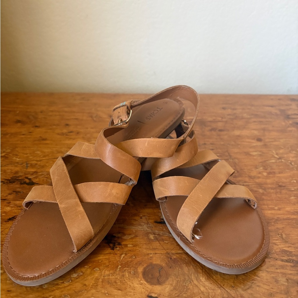 Toms Tan Women Sandals